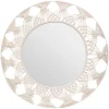 Espejo De Pared De Algodón Beige 56Cm