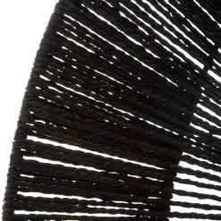 Espejo De Pared De Metal Negro 76Cm