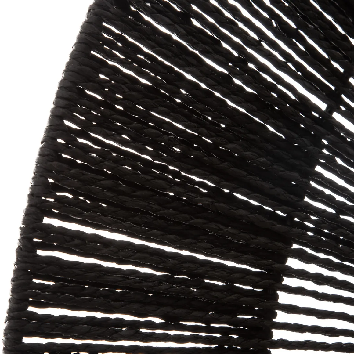 Espejo De Pared De Metal Negro 76Cm