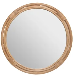 Espejo De Pared Farah Ratán Beige 60Cm