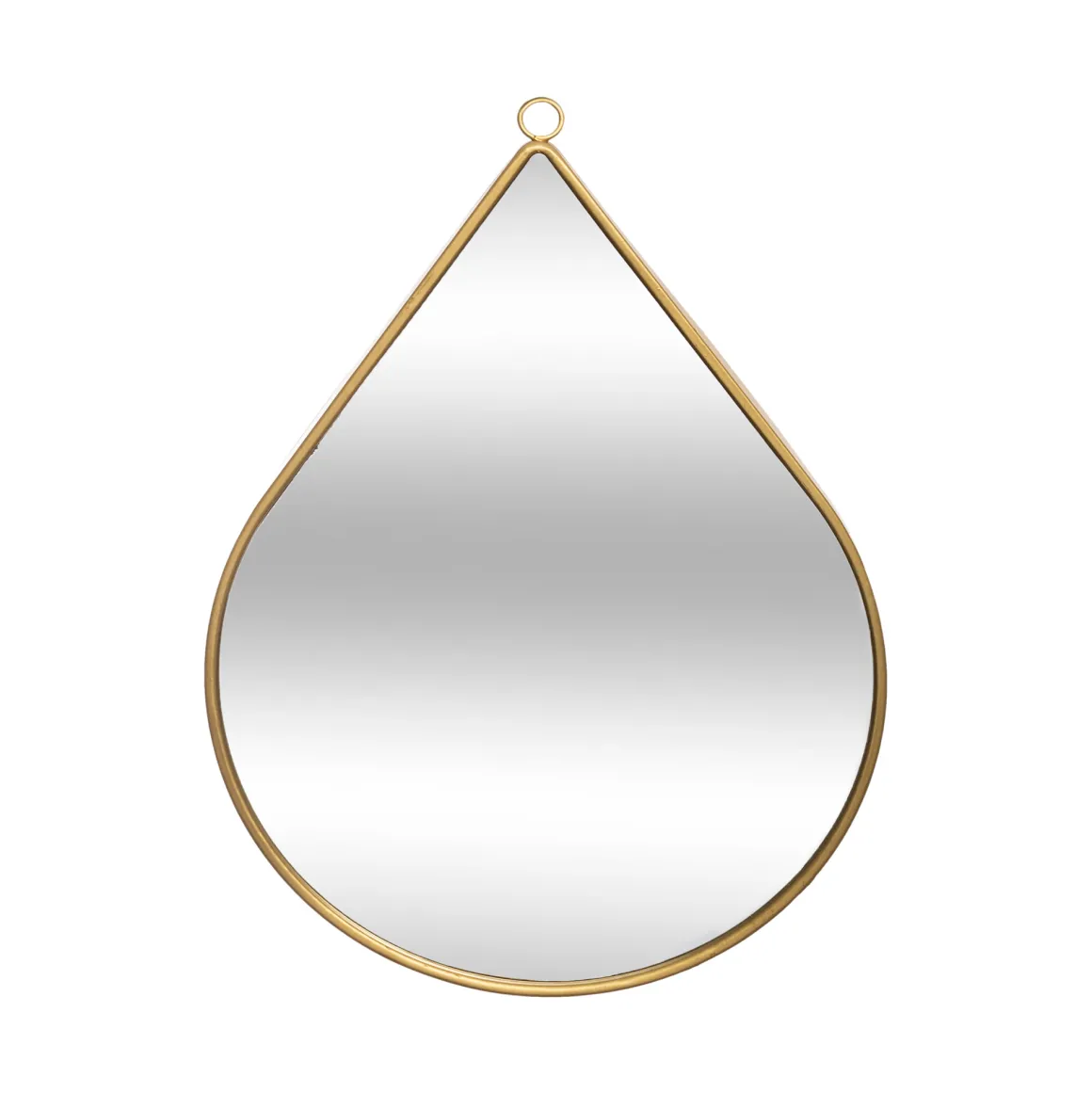 Espejo De Pared Gota Metal Mdf 21x29Cm