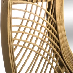 Espejo De Pared Ina De Bambú 89x1.8Cm