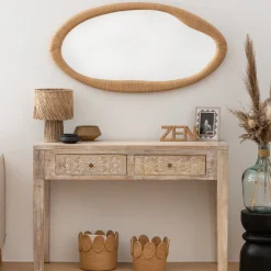 Espejo De Pared Laia Beige 114cm