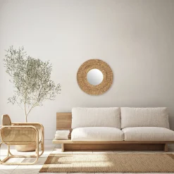 Espejo De Pared Lorena Beige 75Cm