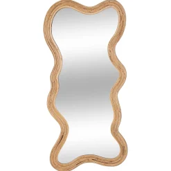 Espejo de pared MAGGIE beige de ratán 179.5cm