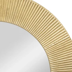 Espejo De Pared Milda Metal Dorado 90Cm