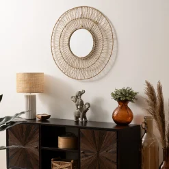 Espejo De Pared Millie De Cuerda Beige 75cm