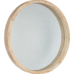 Espejo De Pared Scandinave Madera 50Cm