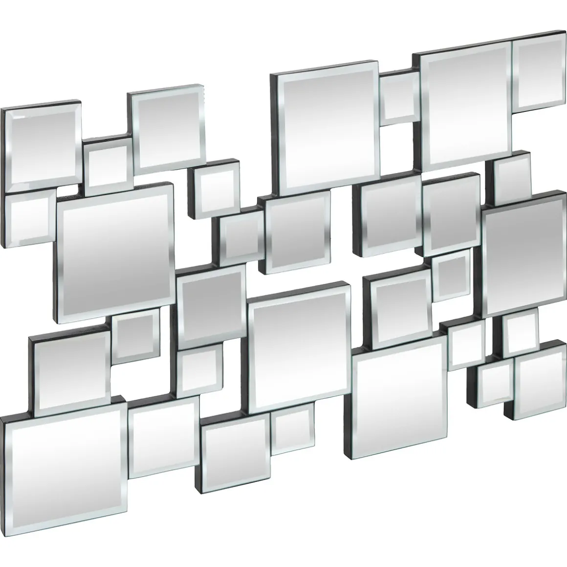 Espejo decorativo JANDIRA plateado 60x38cm