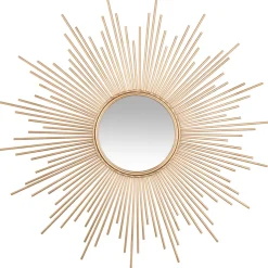Espejo Decorativo Metal Sol 99Cm