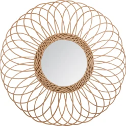 Espejo Decorativo Rosácea Beige 58Cm