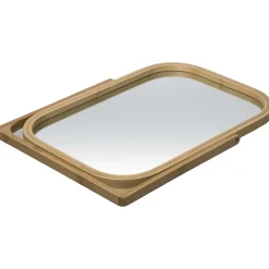 Espejo Giratorio De Bambú