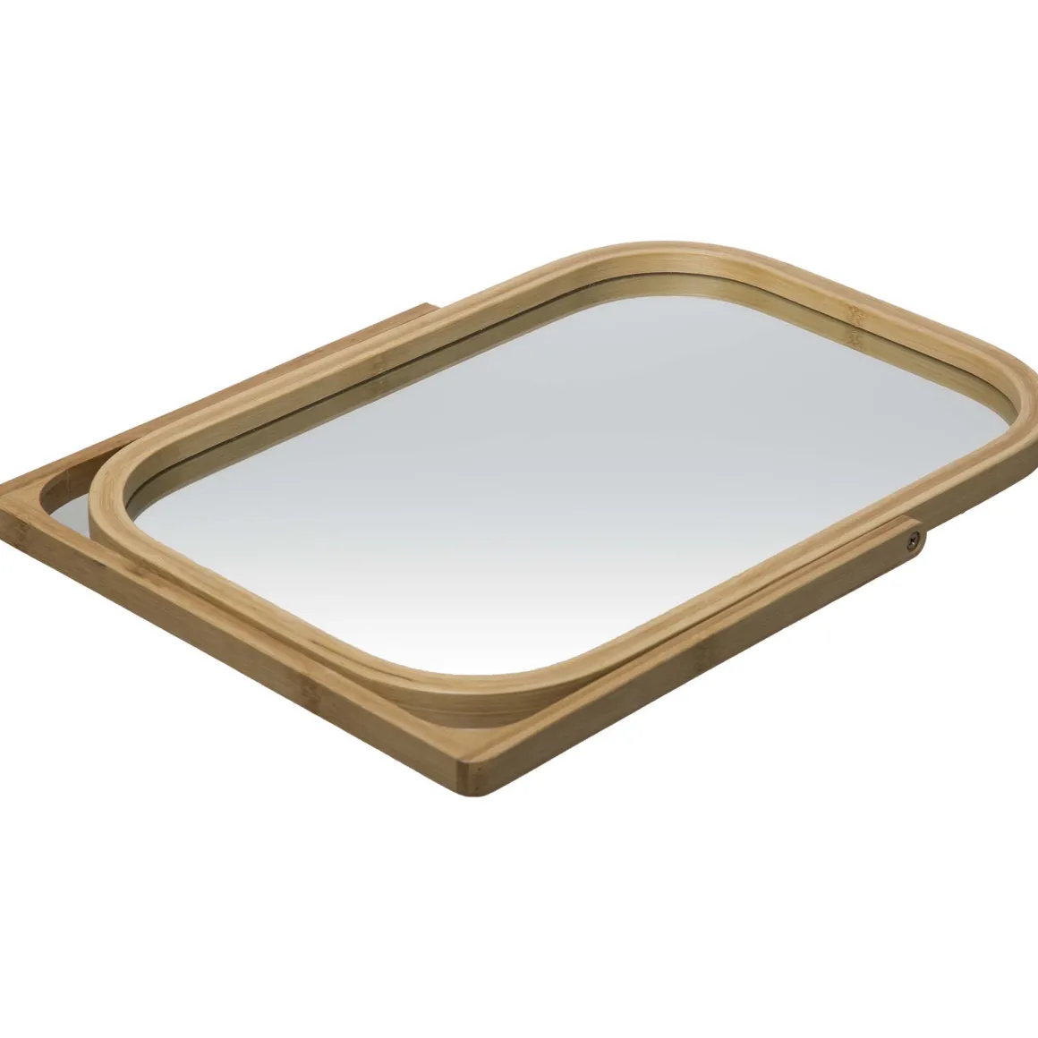 Espejo Giratorio De Bambú