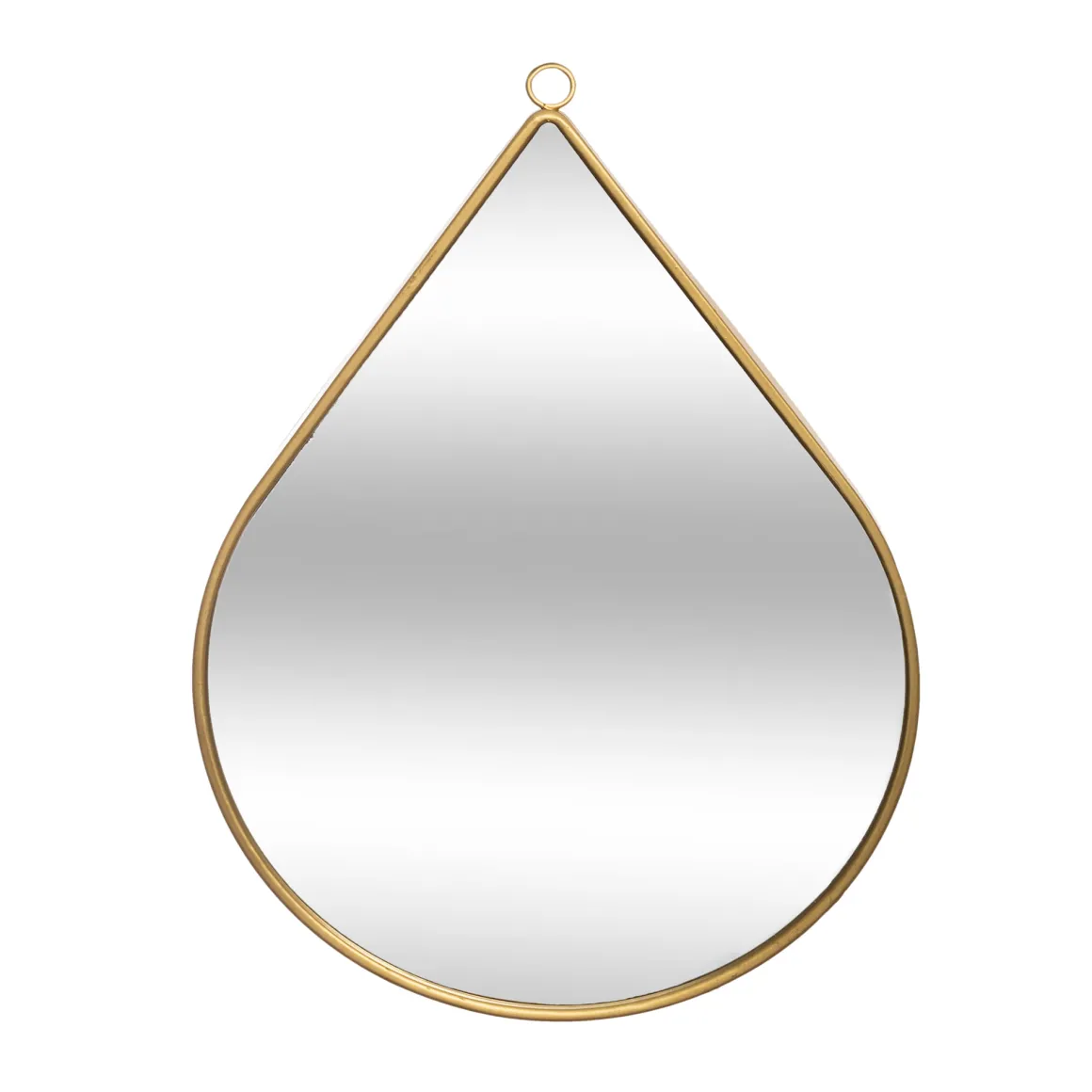 Espejo Pared Gota Metal Mdf 28x39Cm