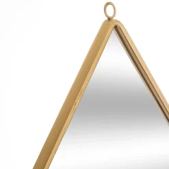 Espejo Pared Gota Metal Mdf 28x39Cm