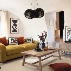 Espejo pared ROMAN con borde dorado