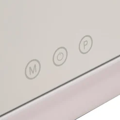 Espejo wc blanco con luz led 32cm