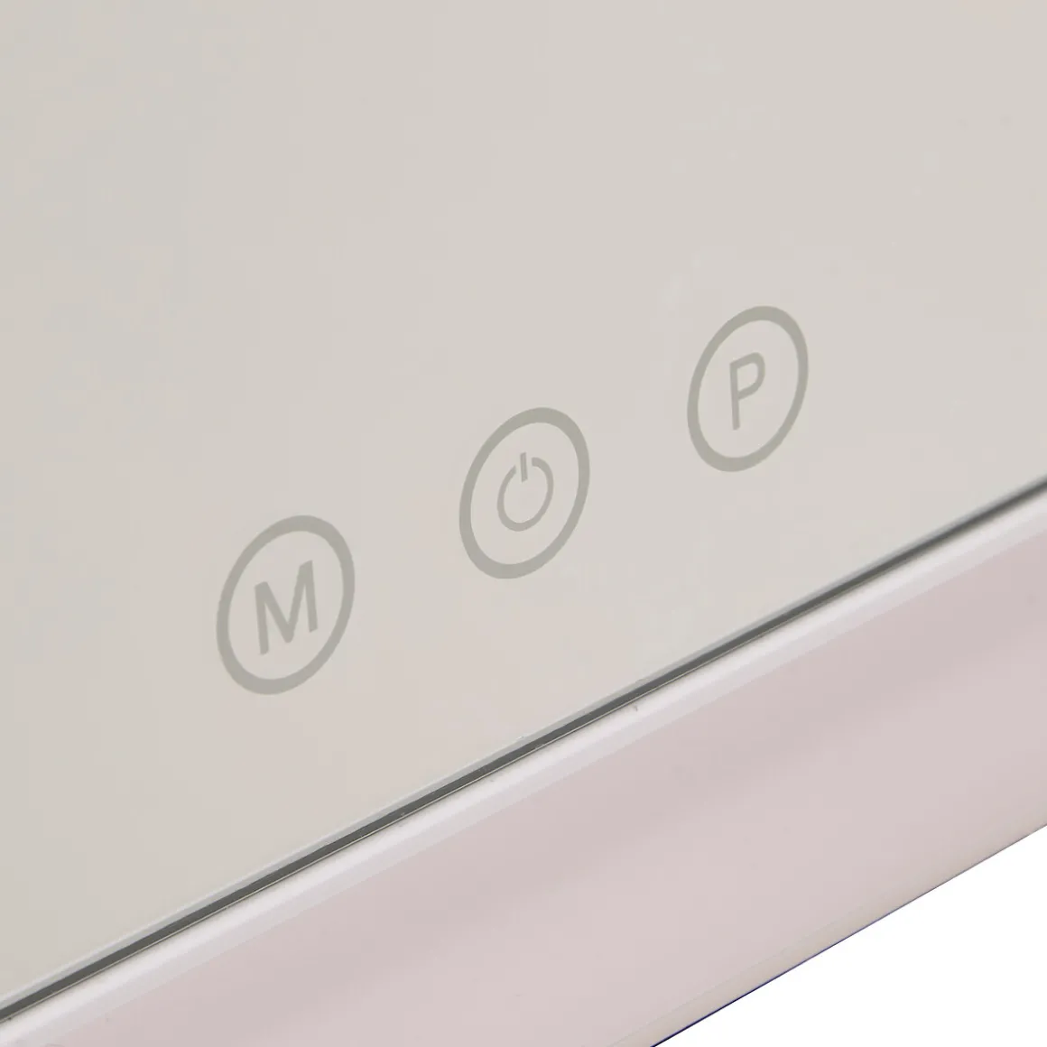 Espejo wc blanco con luz led 32cm