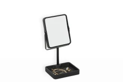 Espejo wc negro de poliresina 30cm