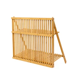 Estante 2 Niveles Bambú