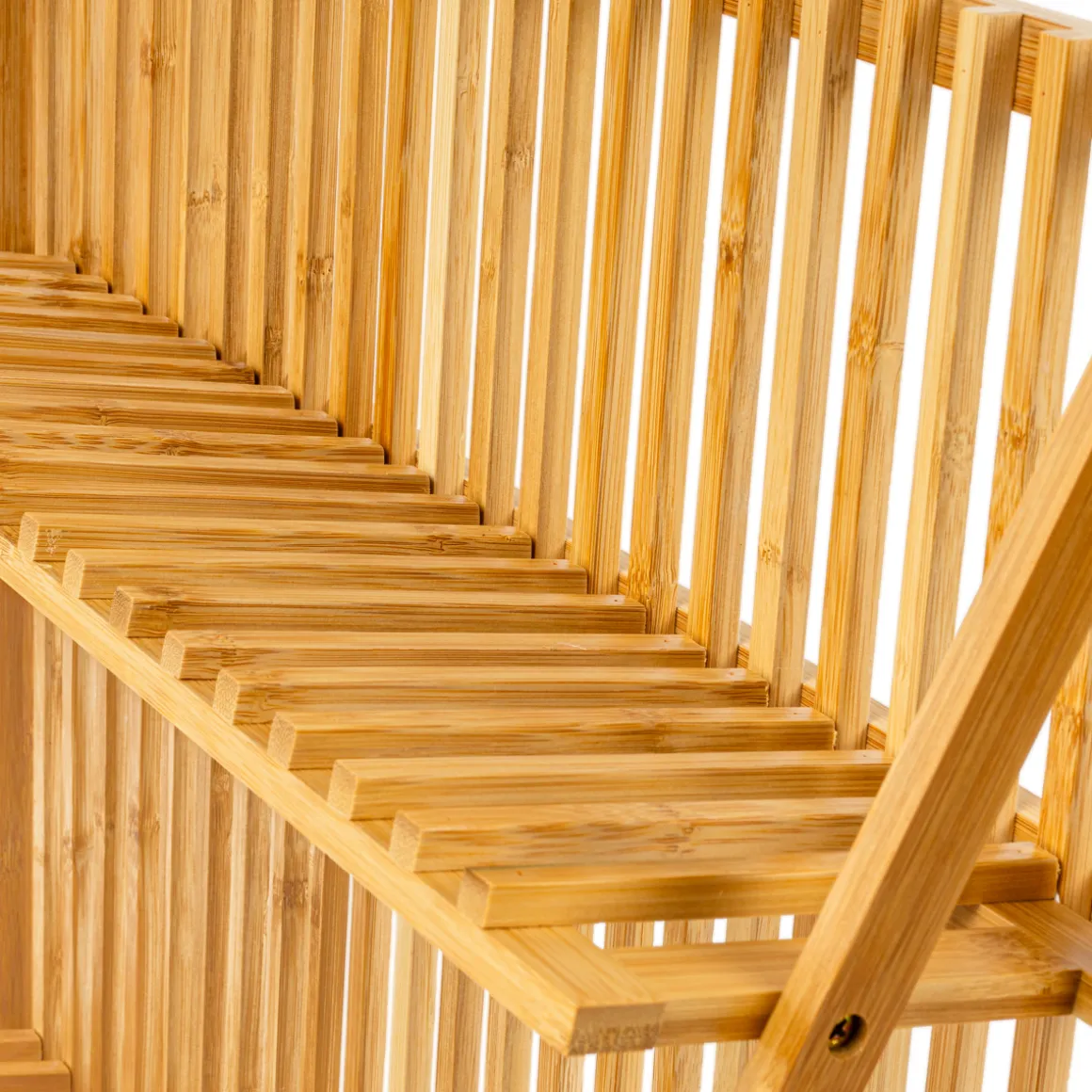 Estante 2 Niveles Bambú