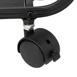 Estante con 3 niveles de mdf negro