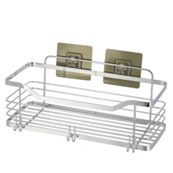 Estante De Baño C/Adhesivo Acero Inox.