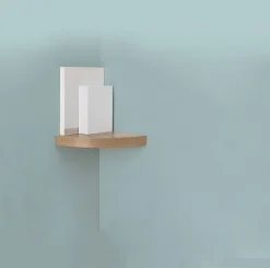 Estante De Esquina Natural Kit Deco