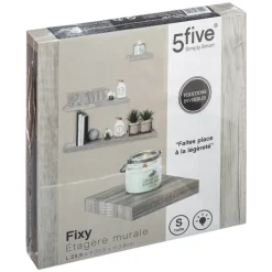 Estante Flotante Mdf Roble Gris