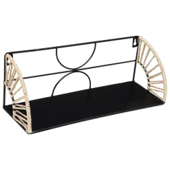 Estante MILEVA negra 37cm