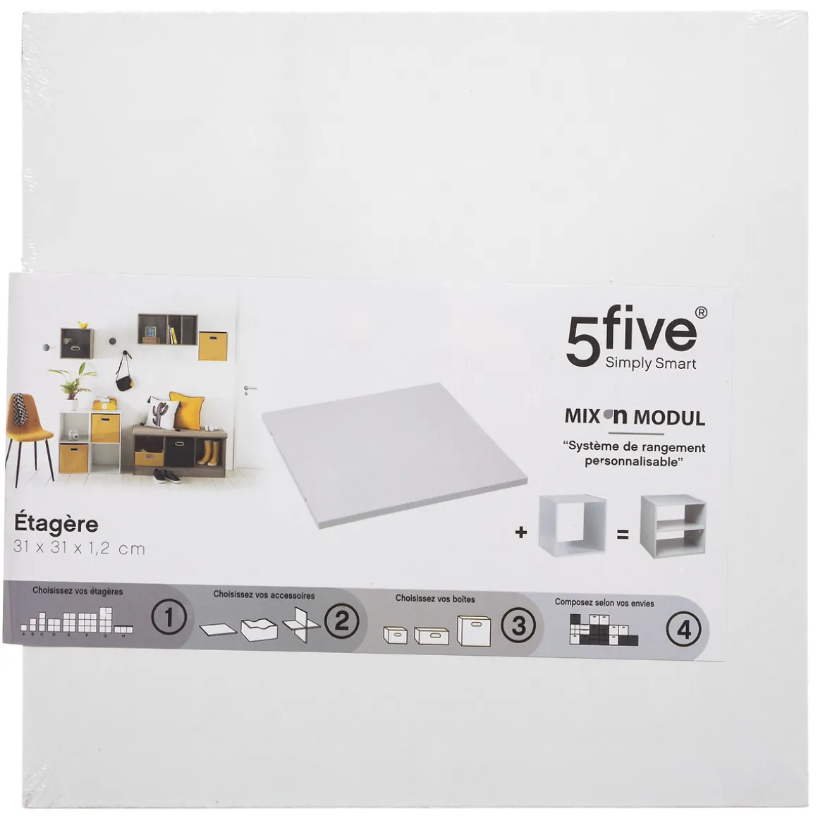 Estante Mixmodul Blanco 32x32x1.2Cm