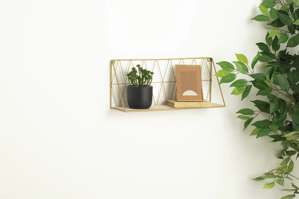 Estante Pared Metal/Mdf 20x12.5x47.9Cm