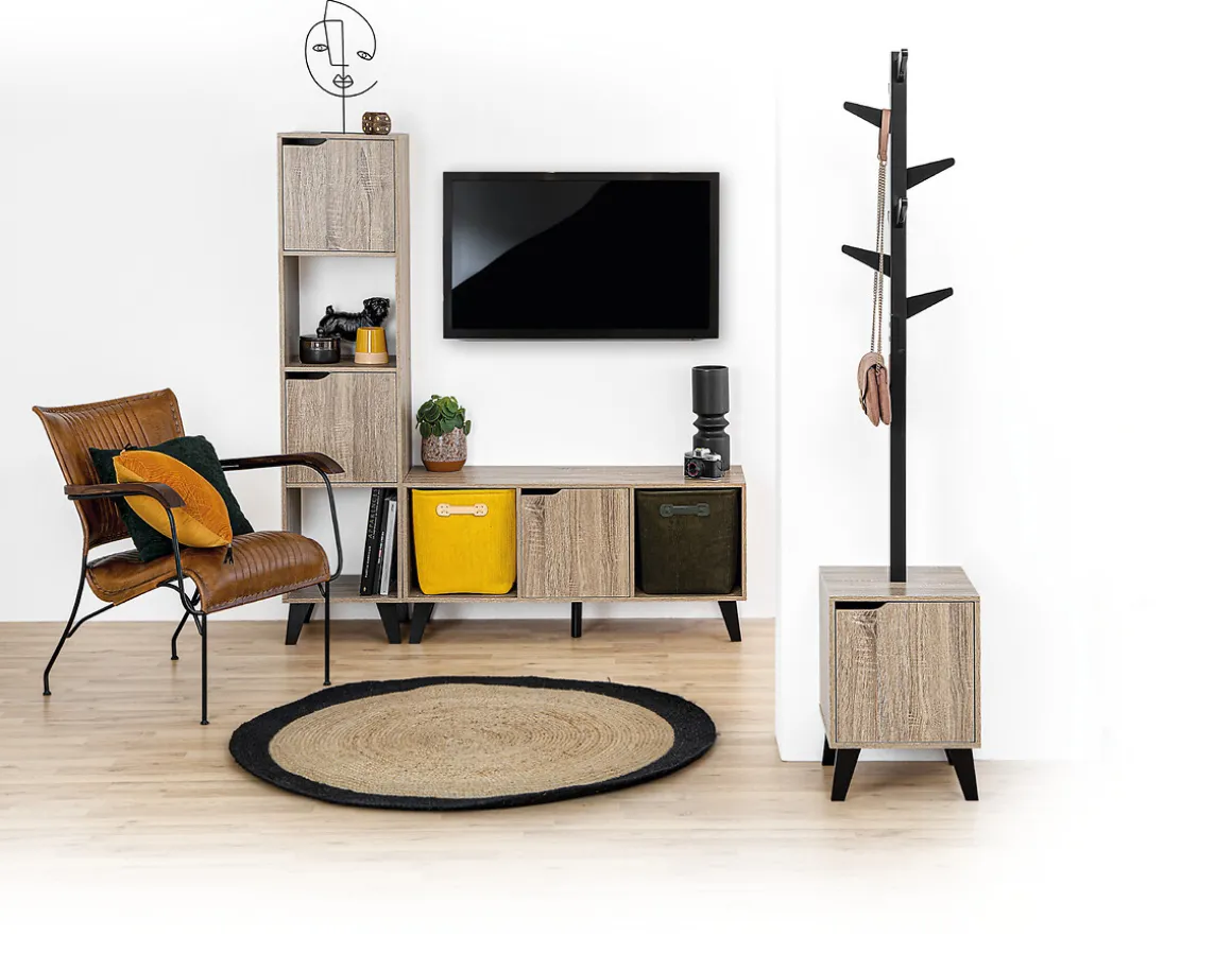 Estantería Alta 4 Módulos C/2 Puertas