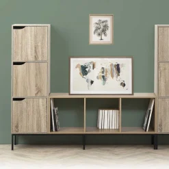 Estantería C/3 Puertas 34.5x32x100.5Cm