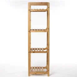 Estantería con 4 baldas 104x30cm de bambú