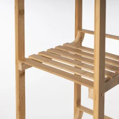 Estantería con 4 baldas 104x30cm de bambú