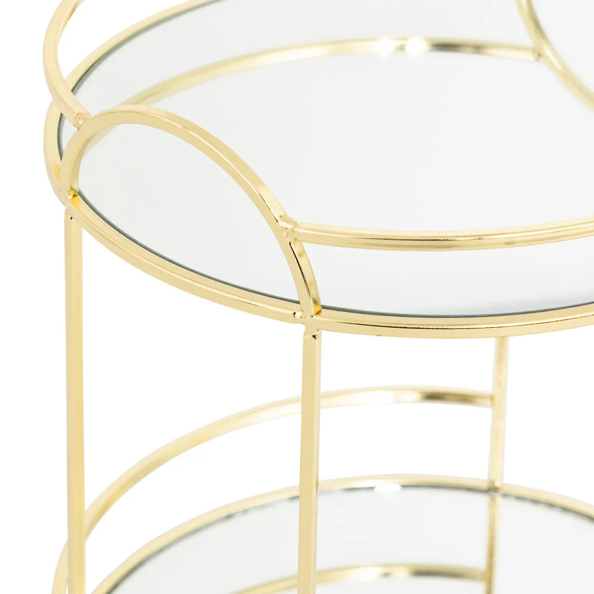 Estantería con 2 niveles de espejo FEEL