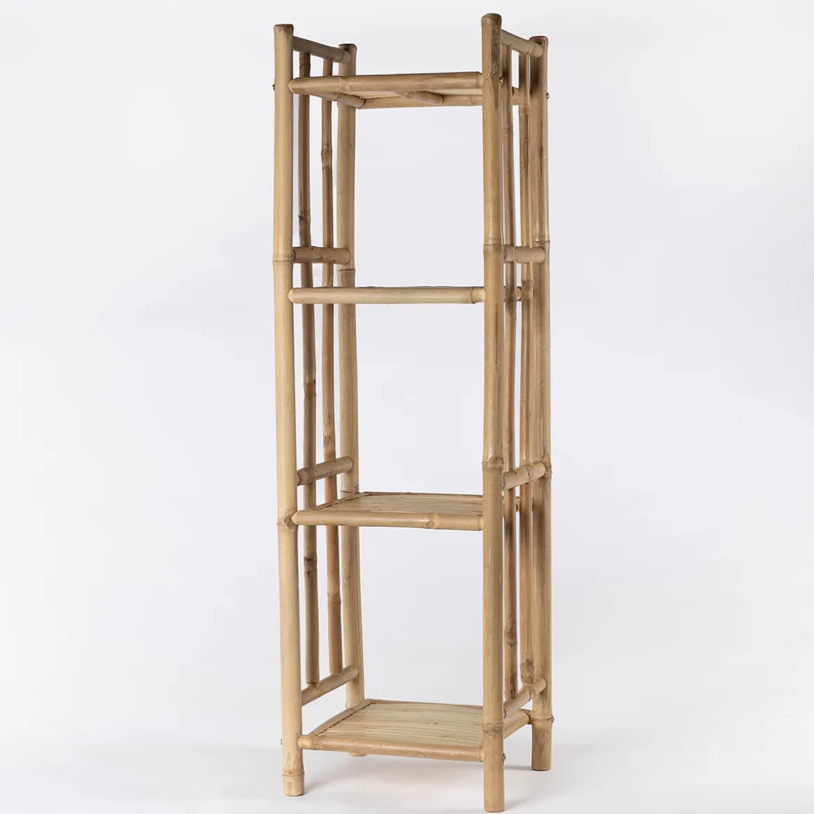 Estantería de bambú de 4 niveles