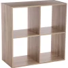 Estantería de roble con 4 cubos MIXMODUL