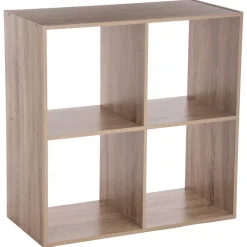 Estantería de roble con 4 cubos MIXMODUL