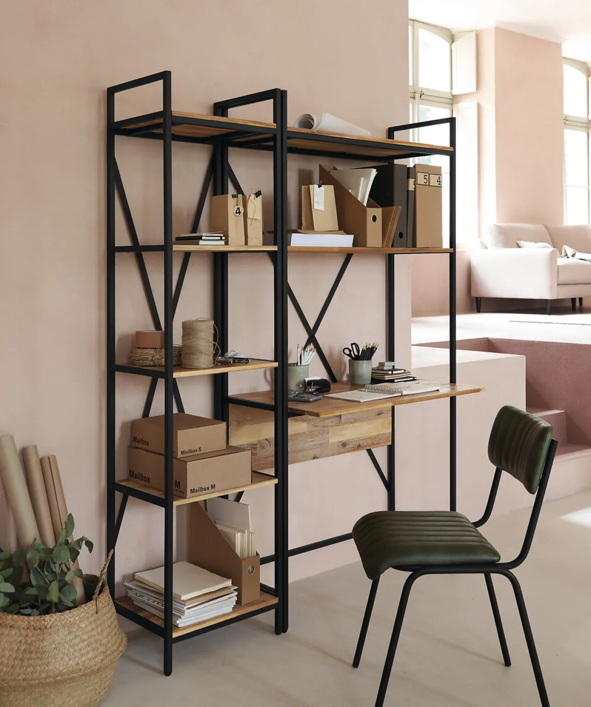 Estantería Edena Madera Con 5 Baldas