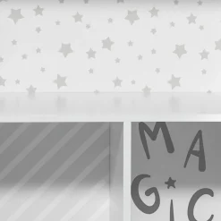 Estantería en forma de casa gris