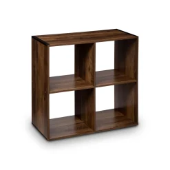 Estantería marrón oscuro con 4 cubos MIXMODUL