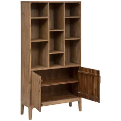 Estantería SABOR marrón de mdf con 2 puertas 190cm