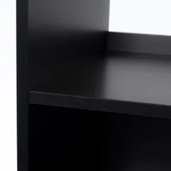 Estantería TEDY negro 2 puertas mdf e metal 170cm