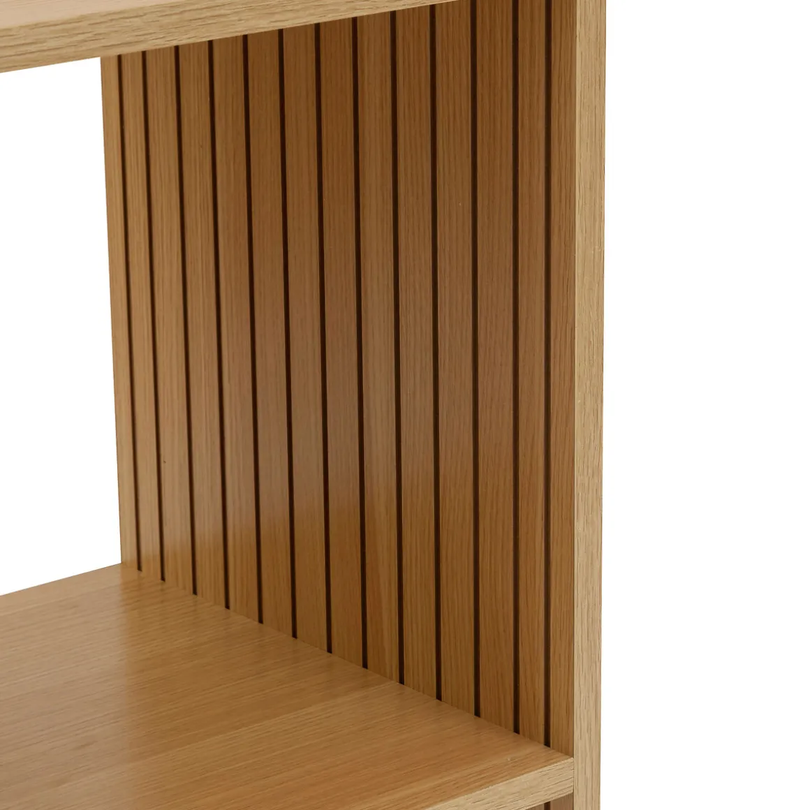 Estanteria MIX TASSO marrón con 3 cubos