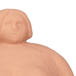 Estatua color ladrillo forma de mujer de cerámica