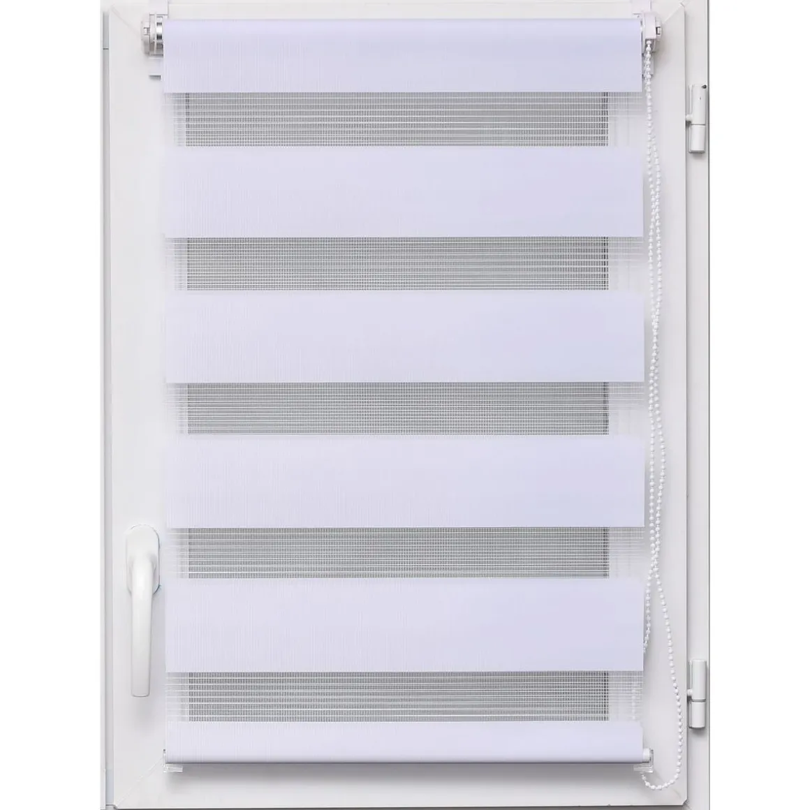 Estor De Tela Noche/Día Blanco 57x180Cm