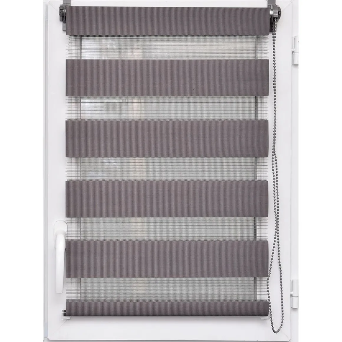 Estor De Tela Noche/Día Gris 87x180Cm