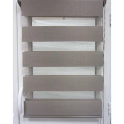 Estor De Tela Noche/Día Gris 87x180Cm